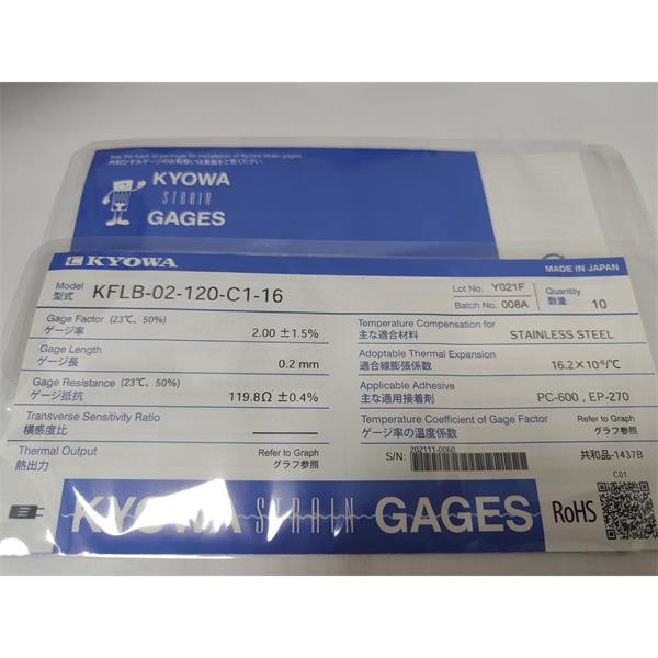 日本原裝進口KYOWA應變片KFGS-2-120-C1-23 L5M2R
