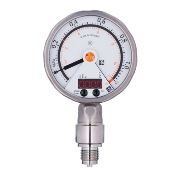 德國IFM易福門帶模擬顯示屏的齊平式壓力傳感器PG2439 PG-1-1-REB12-MFRKG/US/ /P