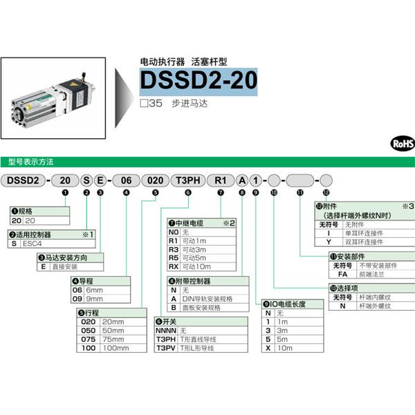 CKD喜開(kāi)理電動(dòng)執(zhí)行器（無(wú)馬達(dá)型）活塞桿型DSSD2-20SE-09020T3PVRXBX